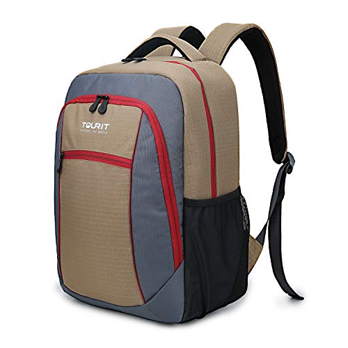 TOURIT Sac à Dos Glaciere Isotherme Souple Sac Pique Niques 22L Résistant à l'eau Randonnée Voyages de Famille Camping