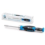Kein Suchen mehr - Dank der 12 Profi Bits im Griff des Werkzeugs haben Sie immer das passende Werkzeug für Ihre Schraube parat. Egal ob Philips-, Sechskant-, Torx- oder Schlitzschraubendreher, der passende Bit muss nur entnommen und angewendet werden. Das schleppen von schweren Sets oder großen Werkzeugsets gehört somit der Vergangenheit an.