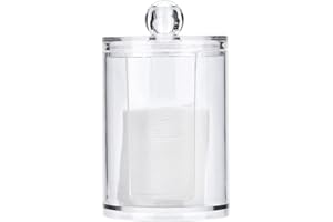 GZD Pudełko na wymazy akrylowe, organizer do przechowywania wacików Okrągłe pudełko, prezent dla kobiety