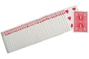 SOLOMAGIA Karty rowerowe - wszystkie identyczne karty - czerwony - gry karciane - magiczne sztuczki i magia