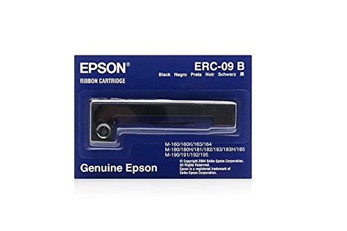 Original Farbbänder passend für Epson ERC 09 Epson C43S015166 , ERC09B C43S015354 - Premium Nylonband - Schwarz