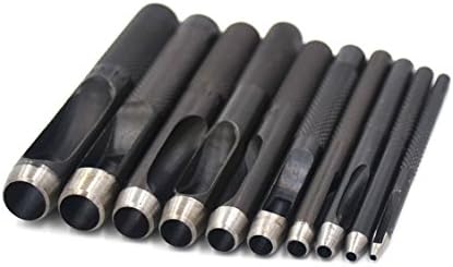lzn 10 x Leather Hole Punch 1mm-10mm for Rubber/Card/Gaskets/Plastic/Paper Hollow