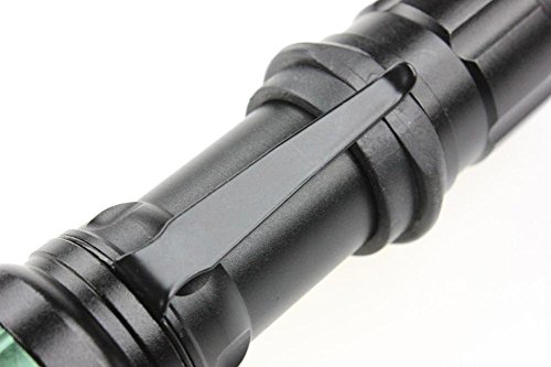 400 Lumen Zoomable CREE XM-L Q5 LED Taschenlampe Zoom Lamp Light – 3 Modus Einstellbare Helligkeit Wasserdichte Design Taschenlampe Beleuchtung für Wandern, Camping & Outdoor Aktivitäten (Schwarz) - 6
