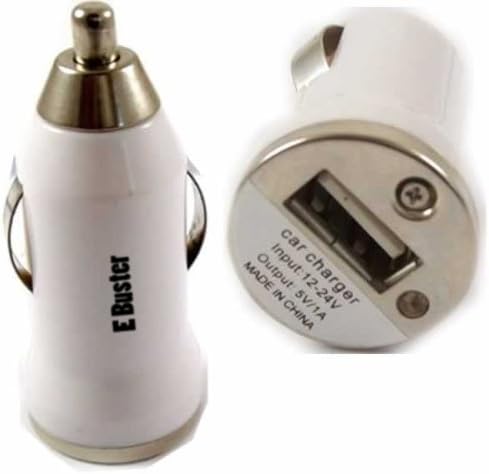 USB Socket In Car Charger Adapter For Apple iPhone 3 3G 3GS 4 4G 4S / White Design
