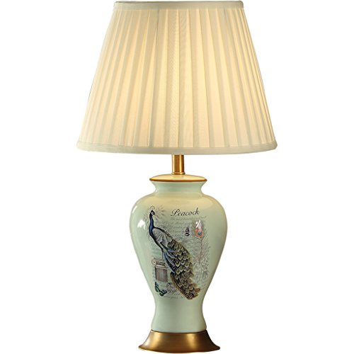 Preisvergleich Produktbild PLL American Style Einfache Kupfer Keramik Nachttischlampe Wohnzimmer Tischlampe