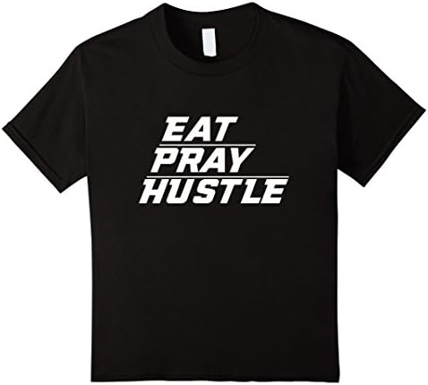 Kids The Real ENTREPRENEUR Shirt | Eat Pray Hustle T Shirt 12 Black