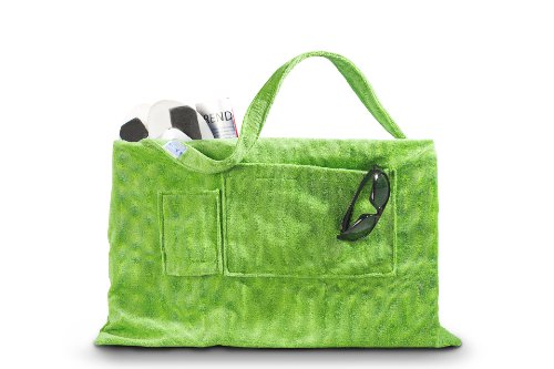 Strandtasche oder Strandtuch Beachbag Kiwi Gartenliege Strandliege Liegenbezug mit Taschen und Nackenöffnung für Nackenrolle ! Das Original ! - 3