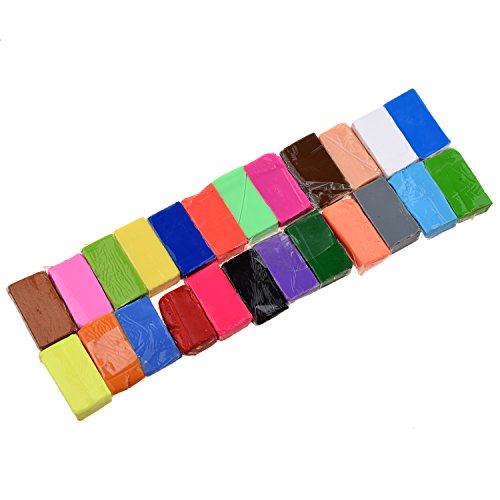 SODIAL (R) Mixed Farbe 24 Soft sculpey Ofen backen Fimo Modellierung Formblock - 2