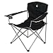 Produktbild 10T Quickfold Easy XL Campingstuhl robuster Klappstuhl mit Getränkehalter faltbarer Gartenstuhl mit Armlehnen bequemer Angelstuhl inkl. Packsack