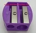 DOUBLE PENCIL SHARPENER EYE-LINER SHARPENER | EYEBROW PENCIL SHARPENER PURPLE