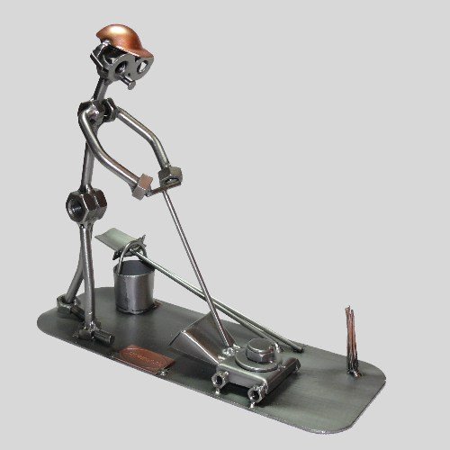 Preisvergleich Produktbild screwman Gärtner mit Rasenmäher