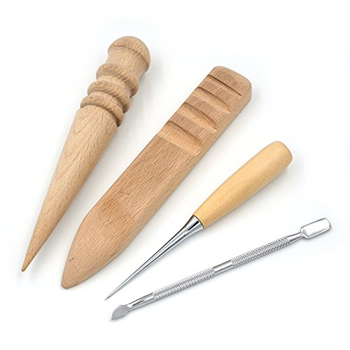 Hrph 20pcs Leder-Handgeräte Leder Set Costura Kit Punch-Stitching Sewing DIY Stempel-Geschenk - 5