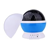 Sternen-Nachtlicht Projektionslampe Beleuchtung Nachtlicht Sternenhimmel Projektor 360 Grad Romantische Nacht Lampe Tischlampe mit USB für Schlafzimmer, Kinder Zimmer, Weihnachten, Hochzeit, Geburtstag, Party - 2