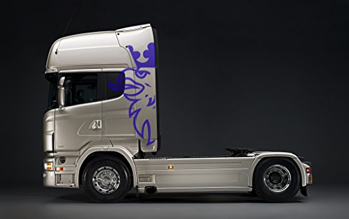 Preisvergleich Produktbild Scania Truck Große Aufkleber - 5 Farben - 190cm x 90cm (Blau)
