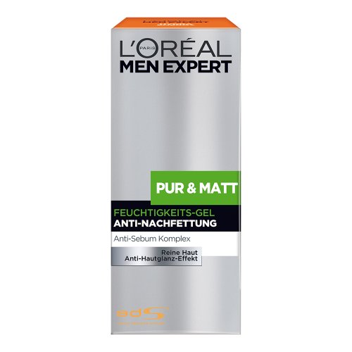 L’Oréal Men Expert Pur und Matt Pflege, Feuchtigkeits Gel, 1er Pack (1 x 50 ml) - 2