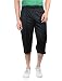 Illustre Black Solid Regular Fit Capri Pant for Men RS.299.00