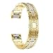 Produktbild Heaviesk Armband Diamant metallarmband Armband ersatz edelstahlarmband mit Strass für Fitbit Fitbit Charge 2 mit Diamon