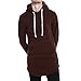 Produktbild Binggong Herren Shirt,Männer Herbst Winter Solid Hoodie Kapuzen-Sweatshirt Tops Jacke Mantel Outwear Herren Einfarbig Kapuzenpullover mit Langen Ärmeln Basic