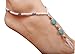 Produktbild DAY.LIN Schmuck Damen Fußkettchen Türkis Perlen Perlen Stretch Barfuß Sandale Fuß Schmuck Fußkettchen Kette