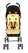 Genuine Mothercare Waterproof Universal Pushchair Seat Liner - Yellow and Orange Giraffe - Summer Stroller Liner