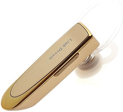 Sonlipo Wireless Bluetooth 4.0 Driving Earphone Hands-free Headset Noise Cancelling Earbuds Earphone with Microphone for iPhone 6/6s/5c/5, Samsung Galaxy, HTC,Xiaomi, LG, SONY, PC (Gold)