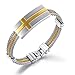 Produktbild HKJCC Breite Version des Tide Male Classic Cross Titan Stahlarmband zwischen dem Gold Herrenarmband