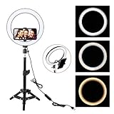 【Maquillaje y luz de video de YouTube】YouTube Luz de relleno perfecta para el cuidado de la piel, videos de belleza en vivo en Facebook, fotografía de retratos, video chat, transmisión en vivo, exhibición de productos, etc.