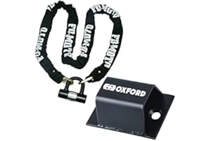 FD-MOTO 3KG 10MM Motorbike Chain Lock 1.2M + Brute Force Motorcycle Ground Anchor