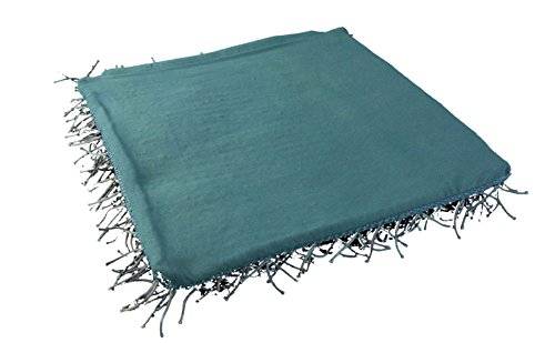 Gözze Kissenhülle, Langflor, Metallic-Optik, 40 x 40 cm, Shaggy, Petrol, 85156-54-4040 - 4