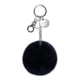  Oakwood Xena Schlüssel- Taschen- Fellanhänger dunkelblau