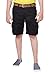 Krystle 6 POCKET BLACK COTTON CARGO SHORTS RS.599.00