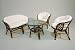 Produktbild Hansen Rattan 1271/L Rattan Sitzgruppe 2 Sessel, 1 Bank und 1 Tisch, braun gebeizt