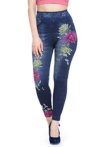 Banter Womens Printed Denim Jegging (Assorted Mixed Colour_Blue, Free Size) RS.199 (83.00% Off) - Amazon