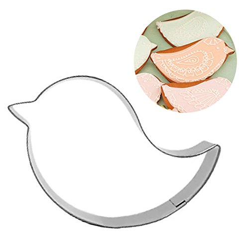 Edelstahl Keks Ausstecher Non Stick Ausstechformen Tortendeko Vogel 8 x 5.6 x 2cm - 5