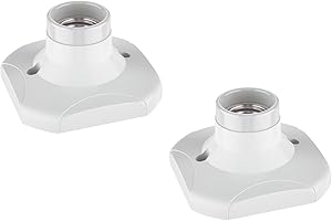 ‎LEDSCOM.DE ledscom.de ELEKTRA Ceiling Light / Lamp Holder White 1x E27 Max. 60 W Pack of 2