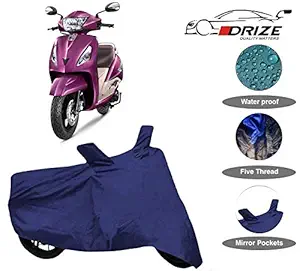 DRIZE Waterproof with Ultra Surface Body Protection Scooty Cover for Jupiter Zx (Navy Blue)