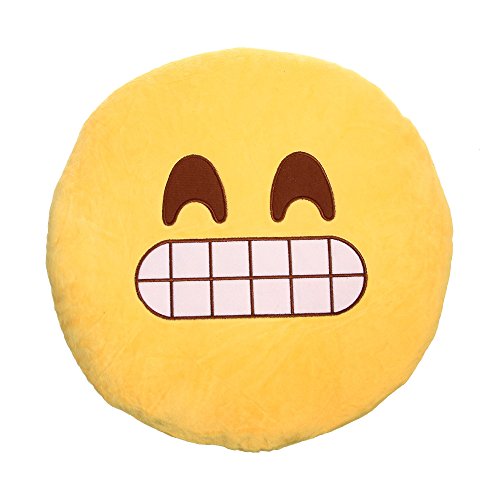 Emoticon Emoji Deko Kissen XXL – ca. 35×35 cm, Version:Affe (sieht nichts) - 4