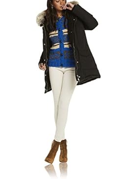 Scotch & Soda Maison Damen Jacke Hooded Down Parka with Removable Fur Trim
