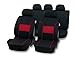 Produktbild Universal Schonbezug Sitzbezug schwarz-rot, Details siehe Artikelbeschreibung