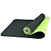 Produktbild Unbekannt BESTEK® Umweltfreundlich doppelseitig Rutschfeste Yoga Matte 1/10,2 cm thickness72 Lang TPE + TC Polyester Baumwolle 100% Latex & PVC-frei dual-Color (grün & schwarz) Matte btym001gb