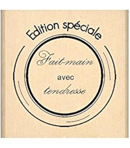 Timbro Scrapbooking FF113009 Florilèges - Design Pizzo Beige, 8x8x2.5 Cm, Per Fai Da Te