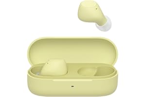 Sony WF-C510 Truly Wireless - Ecouteurs Intra-Auriculaires Bluetooth, Petits, Légers, Connexion Multipoint, Son Ambiant, IPX4, Spotify Tap, Charge Rapide, Batterie jusqu'à 22h, iOS et Android – Jaune