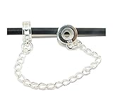 Andante-Stones 925 Sterling Silber Sicherheitskette Bead Stopper - Element Kugel für European Beads Modul Armband + Organzasäckchen