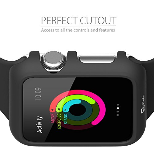 JETech Funda para Apple Watch 42mm Series 1 2 3  Negro