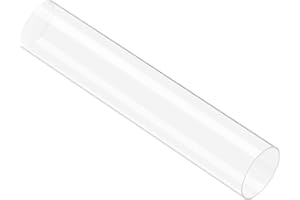 MACHSWON Transparentes starres Acrylrohr, 46 mm Innendurchmesser, 50 mm Außendurchmesser, 305 mm, für Lampen und Laternen, DIY, Handwerk, Aquarium, Aquarium, Architekturmodellbau, Acryl, rundes Rohr,