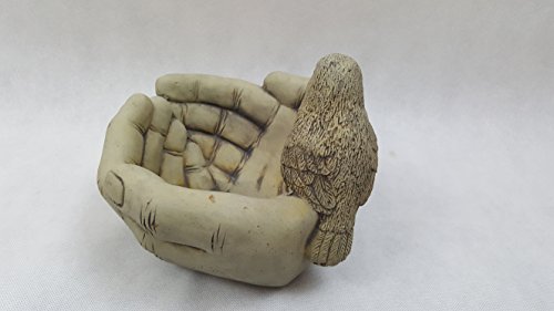 Preisvergleich Produktbild Gartendekoration Vogel auf Händen, Vogeltränke