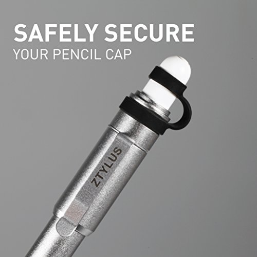 Ztylus Slim Apple Pencil Metal Case: Retractable Tip Protection, Aircraft Grade Aluminum, Built-in Clip, Cap Holder for iPad Pro Apple Pencil (Silver) - 7