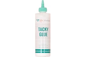 Craftelier - Tacky Glue | Pegamento Líquido Multiusos Extrafuerte para Proyectos de Scrapbooking y otras Manualidades | No tóxico | Secado Transparente, Flexible y Resistente - Cantidad 240 ml