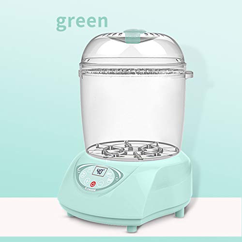 Preisvergleich Produktbild Baby-Dampfsterilisator mit trocknender Warmer Milchfunktion, Babyflaschen-Sterilisator warme Milch, Doppelschicht-Dampf-Sterilisator mit hoher Kapazität 4 in 1 (Farbe : Pink)