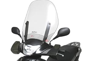 MIM DISTRIBUTION Parabrezza 3 pezzi FACO con paramani per SH 125 150 2009 2010 2011 2012